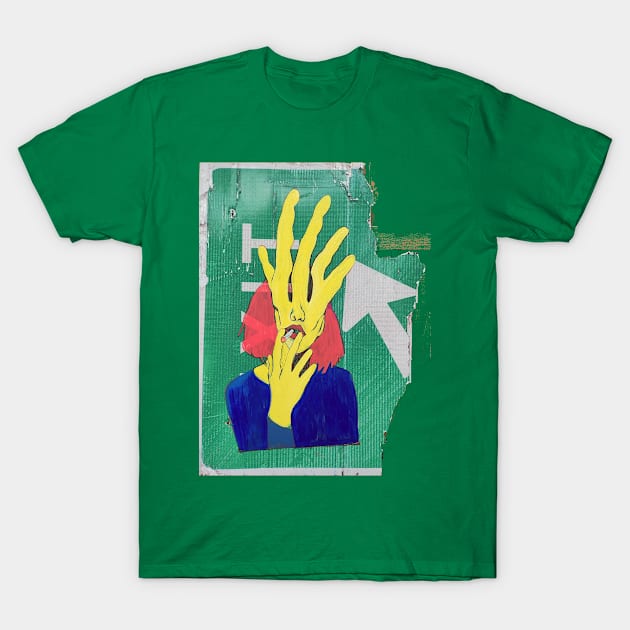 Exit Smoking Hand T-Shirt by DaxNorman